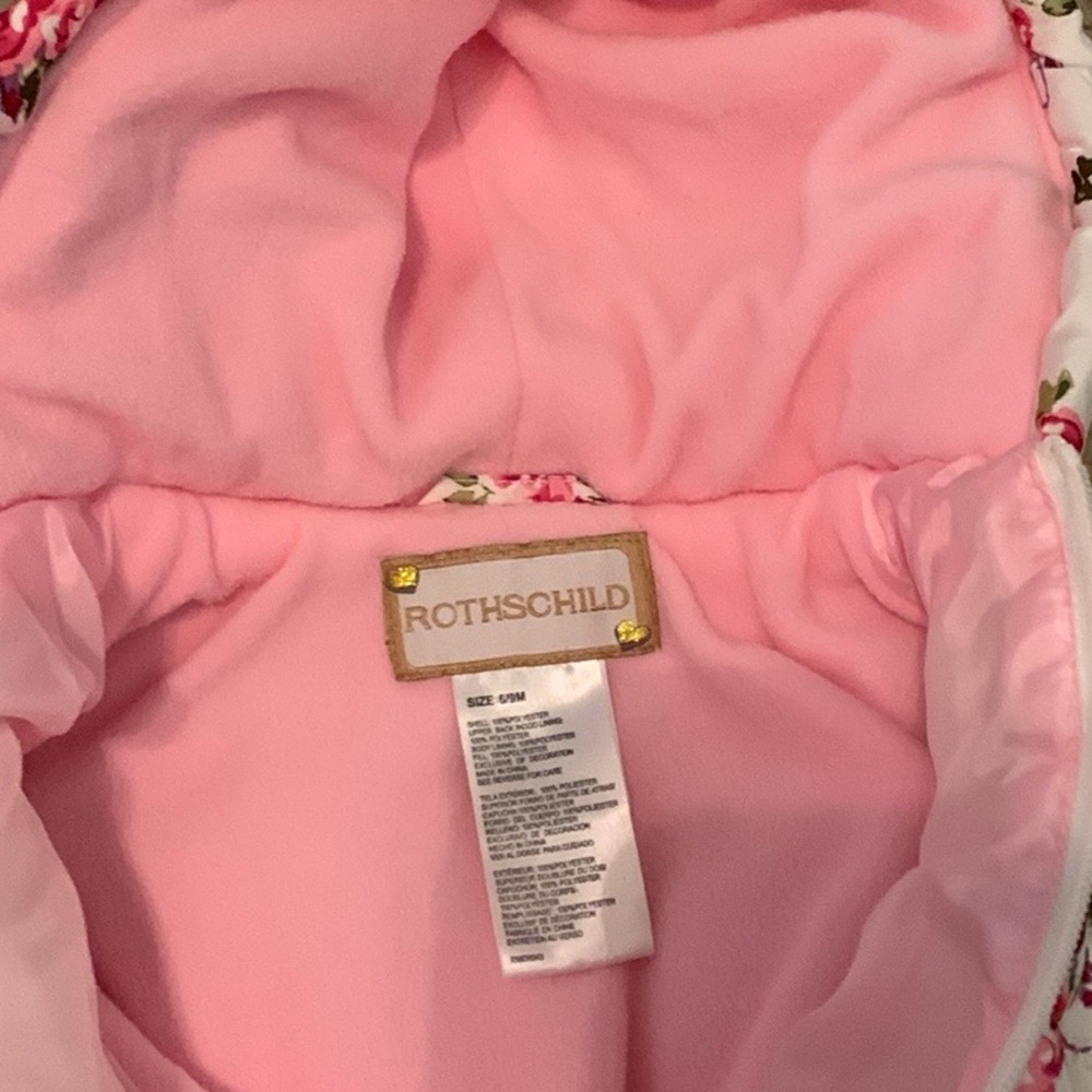 Rothschild Floral Kids Snowsuit - White and Pink - Picture 10 of 12